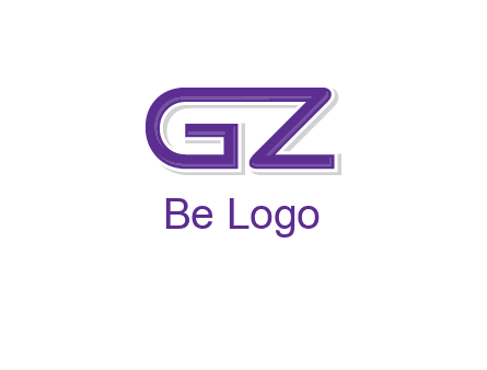 letter GZ joined together