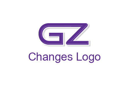 letter GZ joined together