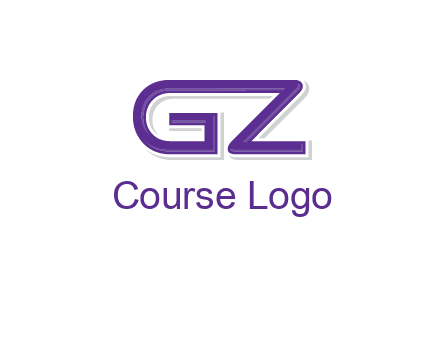 letter GZ joined together