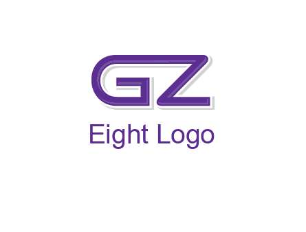 letter GZ joined together