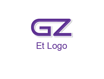 letter GZ joined together