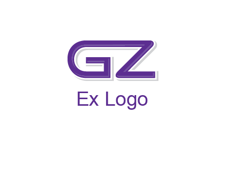 letter GZ joined together