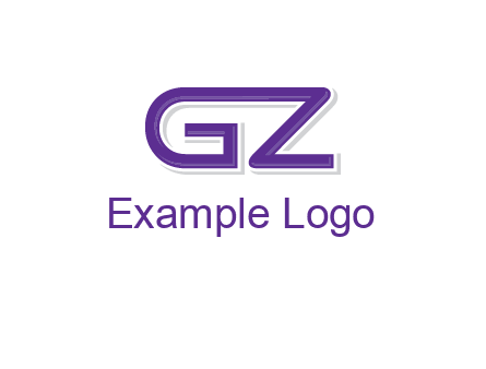 letter GZ joined together