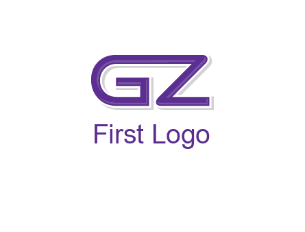letter GZ joined together