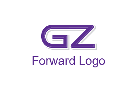 letter GZ joined together