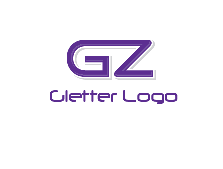 letter GZ joined together