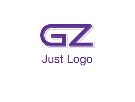 letter GZ joined together