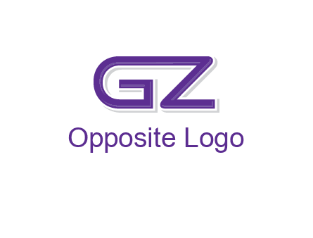 letter GZ joined together