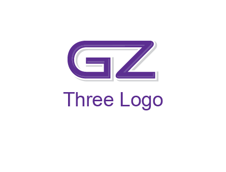 letter GZ joined together
