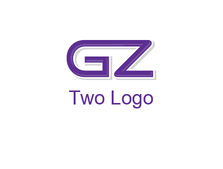 letter GZ joined together
