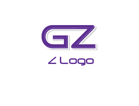 letter GZ joined together