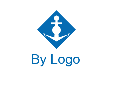 anchor in rhombus transport logo