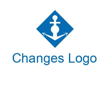 anchor in rhombus transport logo