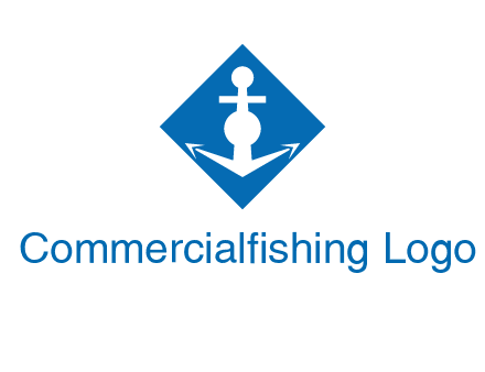 anchor in rhombus transport logo