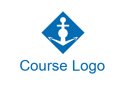 anchor in rhombus transport logo