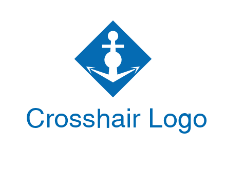 anchor in rhombus transport logo