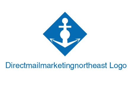 anchor in rhombus transport logo
