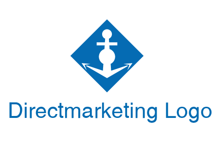 anchor in rhombus transport logo