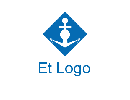 anchor in rhombus transport logo
