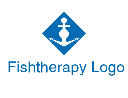 anchor in rhombus transport logo