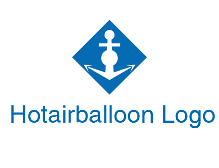 anchor in rhombus transport logo