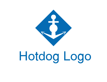 anchor in rhombus transport logo