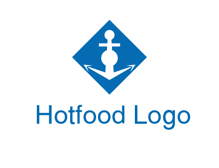 anchor in rhombus transport logo