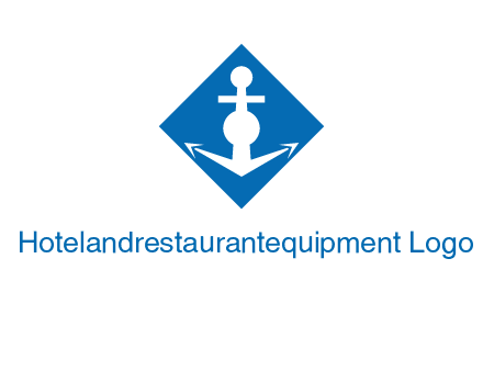 anchor in rhombus transport logo