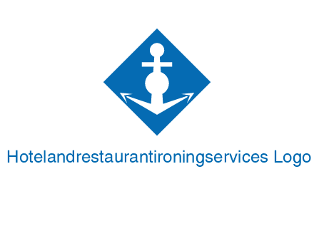anchor in rhombus transport logo
