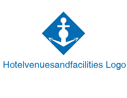 anchor in rhombus transport logo