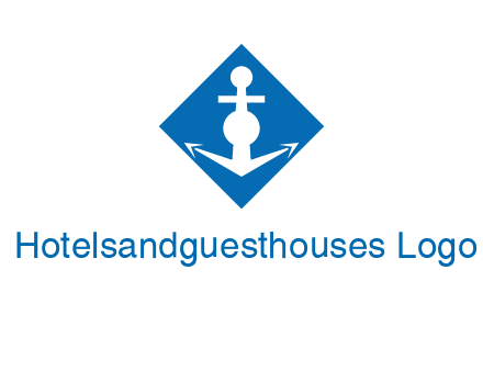 anchor in rhombus transport logo
