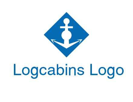 anchor in rhombus transport logo