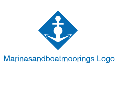 anchor in rhombus transport logo