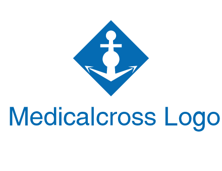 anchor in rhombus transport logo
