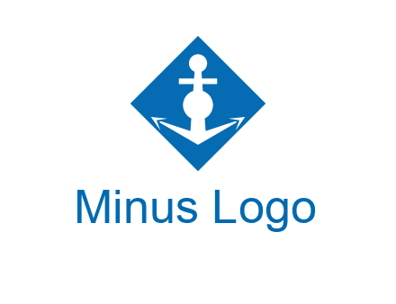 anchor in rhombus transport logo