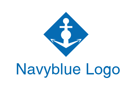 anchor in rhombus transport logo