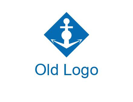 anchor in rhombus transport logo