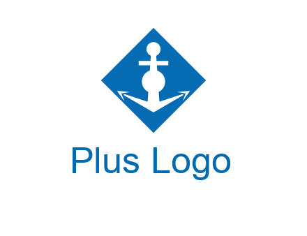 anchor in rhombus transport logo