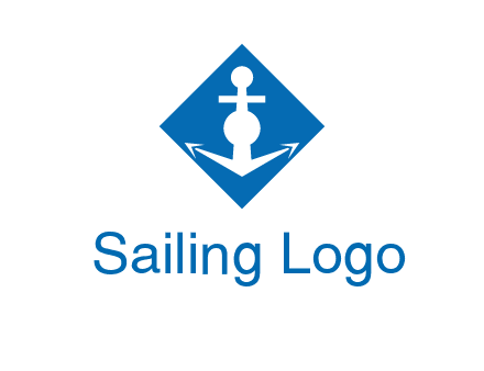 anchor in rhombus transport logo