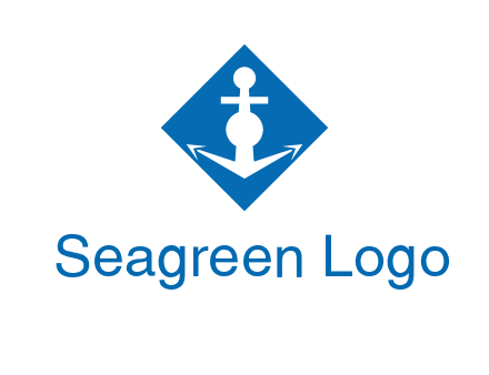 anchor in rhombus transport logo
