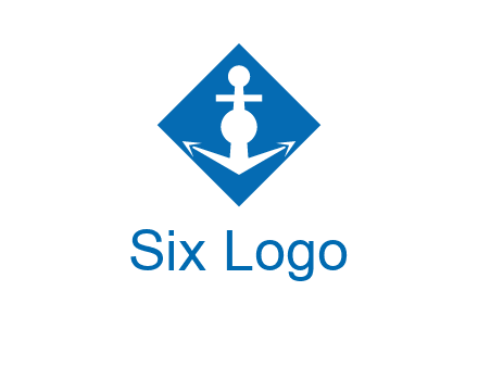 anchor in rhombus transport logo