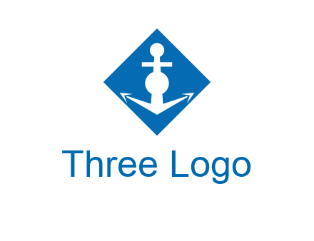 anchor in rhombus transport logo