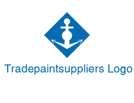 anchor in rhombus transport logo