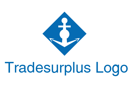 anchor in rhombus transport logo
