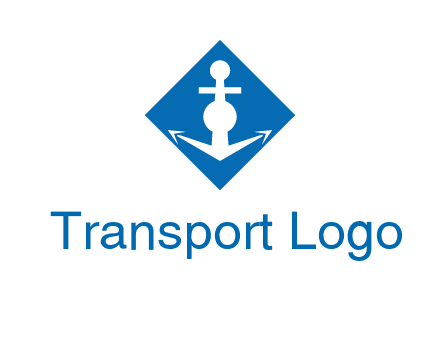 anchor in rhombus transport logo