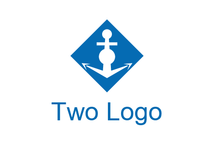 anchor in rhombus transport logo