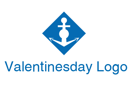 anchor in rhombus transport logo