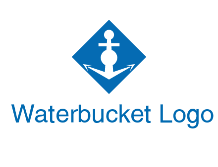 anchor in rhombus transport logo