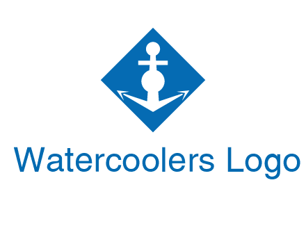 anchor in rhombus transport logo