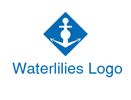 anchor in rhombus transport logo